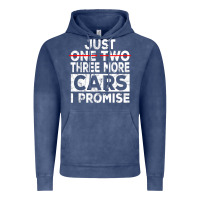 Vintage Denim Just One More Car I Promise Mechanic Gift Car Lover Garage Vintage Hoodie - longCreatives