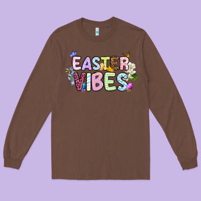 Easter Vibes Long Sleeve Tee Designed By Oliviacreatesart