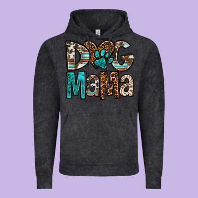 Dog Mama Vintage Hoodie Designed By Oliviacreatesart