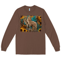 Chestnut Western Wolves Long Sleeve Tee - Jasminsmagicworld