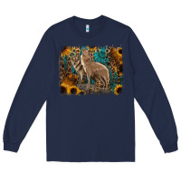 Navy Western Wolves Long Sleeve Tee - Jasminsmagicworld