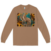 Toasted Coconut Western Wolves Long Sleeve Tee - Jasminsmagicworld