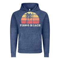 Vintage Denim Pismo Beach CA Vintage 70s Retro Throwback Design Vintage Hoodie - longCreatives