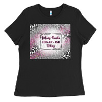 Black feeling kinda idgaf ish today with leopard Ladies Tee - TumblerDesignByShophia