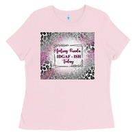 Bubblegum Pink feeling kinda idgaf ish today with leopard Ladies Tee - TumblerDesignByShophia