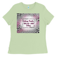 Matcha feeling kinda idgaf ish today with leopard Ladies Tee - TumblerDesignByShophia