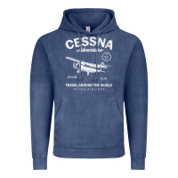 Vintage Denim cessna distressed Vintage Hoodie - longCreatives