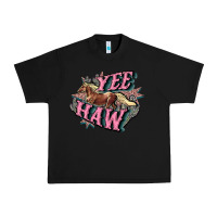 Black Yee haw Urban Heavy Tee - HowdyJamesFarm