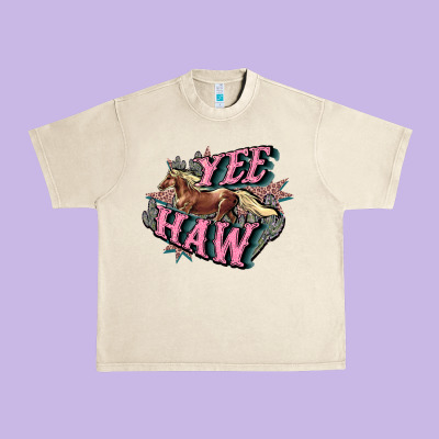 Yee Haw Urban Heavy Tee Designed By Howdyjamesfarm