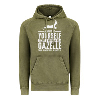 Vintage Olive Gazelle Gift Lover Vintage Hoodie - longCreatives