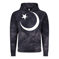 Cloud Black Islam Symbol Design white Vintage Hoodie - longCreatives