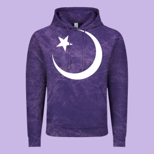 Islam Symbol Design White Vintage Hoodie Designed By Longcreatives