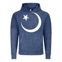 Vintage Denim Islam Symbol Design white Vintage Hoodie - longCreatives