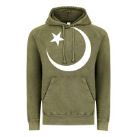 Vintage Olive Islam Symbol Design white Vintage Hoodie - longCreatives