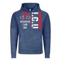 Vintage Denim ICU Registered Nurse Medical Intensive Care Unit Vintage Hoodie - longCreatives