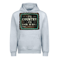 Heather Grey a little country a little rock n roll Urban Hoodie - AdoDesignShop
