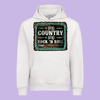 A Little Country A Little Rock N Roll Urban Hoodie Designed By Adodesignshop