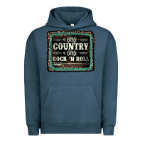 Pigment Midnight Navy a little country a little rock n roll Urban Hoodie - AdoDesignShop