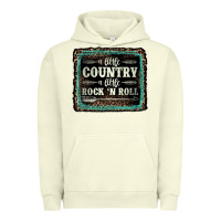 Pigment Pistachio a little country a little rock n roll Urban Hoodie - AdoDesignShop