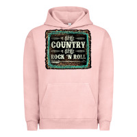 Pigment Salmon a little country a little rock n roll Urban Hoodie - AdoDesignShop