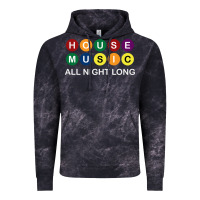 Cloud Black House Music All Night Long Ravers Vintage Hoodie - longCreatives