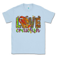 Dusty Blue Mardi Gras love Crawfish Classic Tee - HowdyJamesFarm