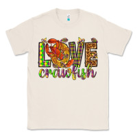 Natural Mardi Gras love Crawfish Classic Tee - HowdyJamesFarm