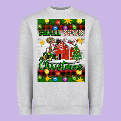 Small Town Christmas Heavyweight Sweatshirt Designed By Artiststas