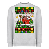 Heather Grey Small Town Christmas Heavyweight Sweatshirt - Artiststas