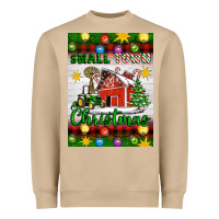 Mushroom Small Town Christmas Heavyweight Sweatshirt - Artiststas