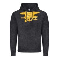 Vintage Black Navy Seals badge Vintage Hoodie - longCreatives