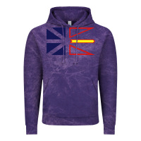 Cloud Purple Newfoundland and Labrador Flag - 3 Color Vintage Hoodie - longCreatives