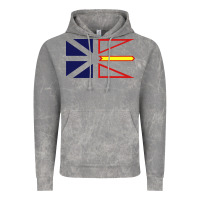 Cloud Rock Newfoundland and Labrador Flag - 3 Color Vintage Hoodie - longCreatives