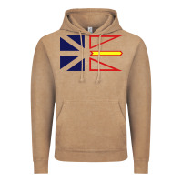 Vintage Coffee Newfoundland and Labrador Flag - 3 Color Vintage Hoodie - longCreatives