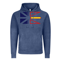 Vintage Denim Newfoundland and Labrador Flag - 3 Color Vintage Hoodie - longCreatives