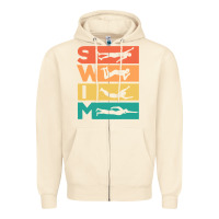 Sandshell Retro Vintage Swimming Gift For Swimmers Zipper Hoodie - longCreatives