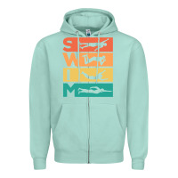 Seafoam Retro Vintage Swimming Gift For Swimmers Zipper Hoodie - longCreatives