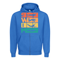 True Royal Retro Vintage Swimming Gift For Swimmers Zipper Hoodie - longCreatives