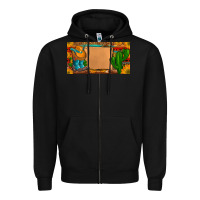 Black custom cowboy boots aztec sunflowers leopard license plate Zipper Hoodie - Artiststas