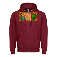 Burgundy custom cowboy boots aztec sunflowers leopard license plate Zipper Hoodie - Artiststas