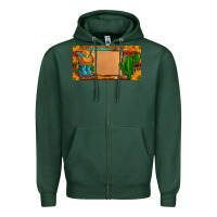 Sports Green custom cowboy boots aztec sunflowers leopard license plate Zipper Hoodie - Artiststas