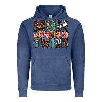 Vintage Denim mom of twins Vintage Hoodie - OliviaCreatesArt
