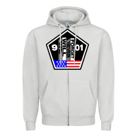 Dove Grey 9-11 We Will Never Forget Zipper Hoodie - longCreatives