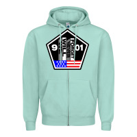 Seafoam 9-11 We Will Never Forget Zipper Hoodie - longCreatives