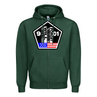 Sports Green 9-11 We Will Never Forget Zipper Hoodie - longCreatives