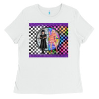 White gothic girl horror family Ladies Tee - TumblerDesignByShophia
