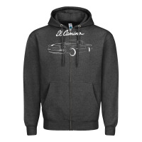 Charcoal Heather El Camino Zipper Hoodie - longCreatives