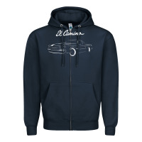 Navy El Camino Zipper Hoodie - longCreatives