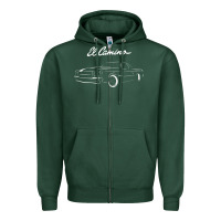 Sports Green El Camino Zipper Hoodie - longCreatives