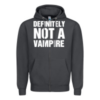 Smoke Definitely Not A Vampire merch Zipper Hoodie - longCreatives
